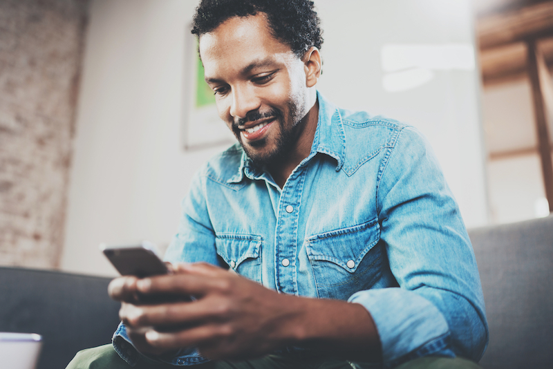 Man on his phone