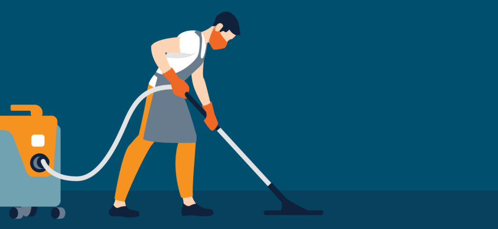 Cleaning staffing; janitorial staffing; vaccum