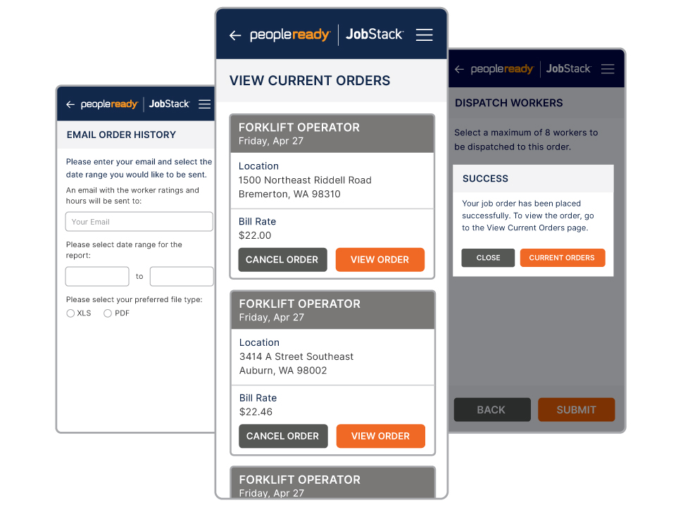JobStack screenshots