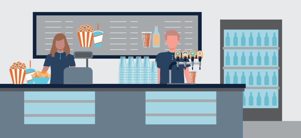 events and venues concession workers