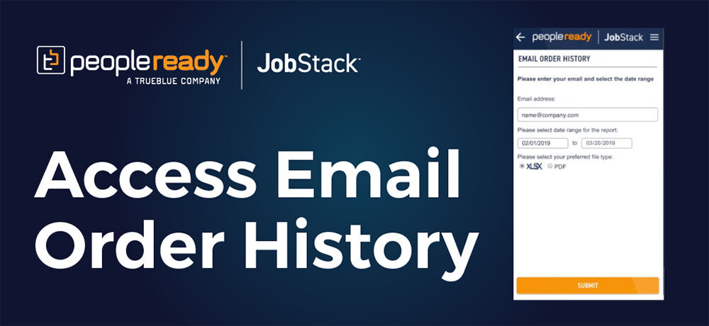 Play How to Access Email Order History Tutorial Video - PeopleReady JobStack
