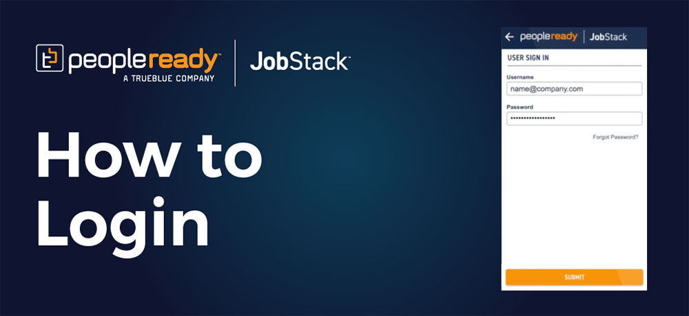 Play How to Login Tutorial Video - PeopleReady JobStack