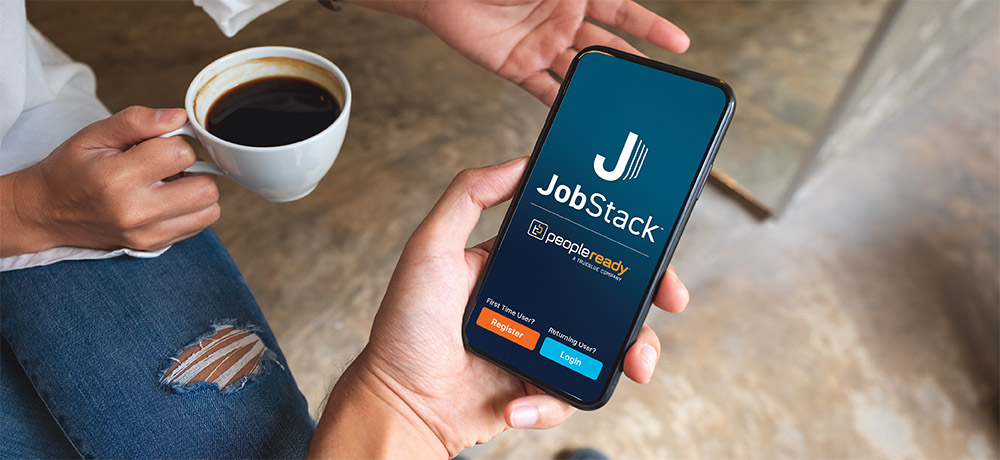 PeopleReady JobStack App Mobile Device