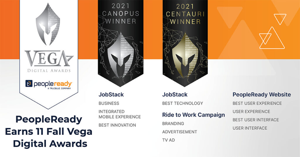 Staffing leader’s JobStack app, website redesign and ad campaign earn top honors for putting Work Within Reach