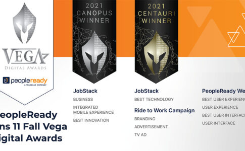 PeopleReady Recognized with 11 Fall Vega Awards for Innovation in Connecting People and Work