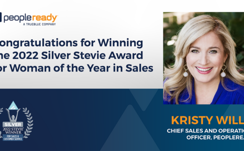 PeopleReady’s Kristy Willis Wins 2022 Stevie® Award for Woman of the Year in Sales