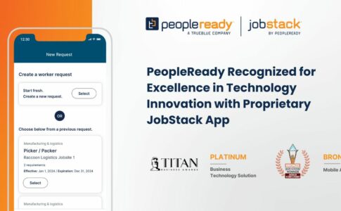 TrueBlue’s PeopleReady Brand Recognized for Excellence in Technology Innovation with Proprietary JobStack App